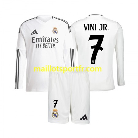 Maillot de Foot Real Madrid Vinicius Junior 7 Enfant Domicile 2024/25 ML